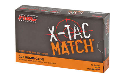 Ammunition PMC Ammunition XTAC Match 223Rem PMC XTACM 223REM 77GR OTM SIERRA BT